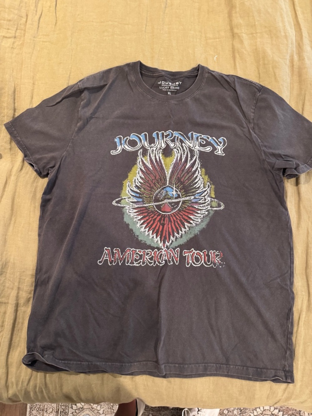 Lucky Brand Black Journey 'American Tour' Graphic Tee